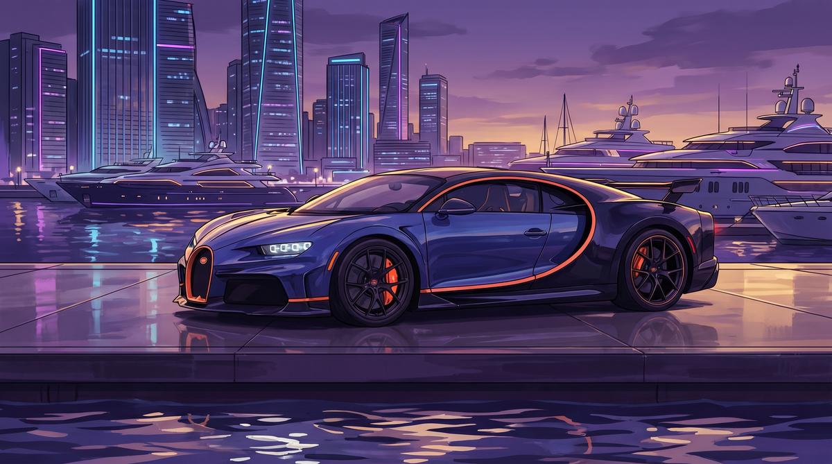 玩物社区布加迪Chiron：速度传奇动漫分享